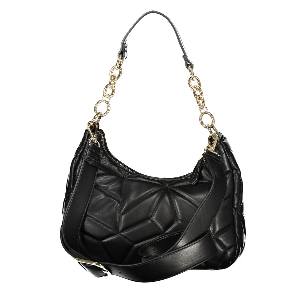 Mario Valentino Schwarze Damen-Handtasche aus Polyurethan