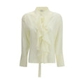 Alexander McQueen Zweifarbige Seidenbluse