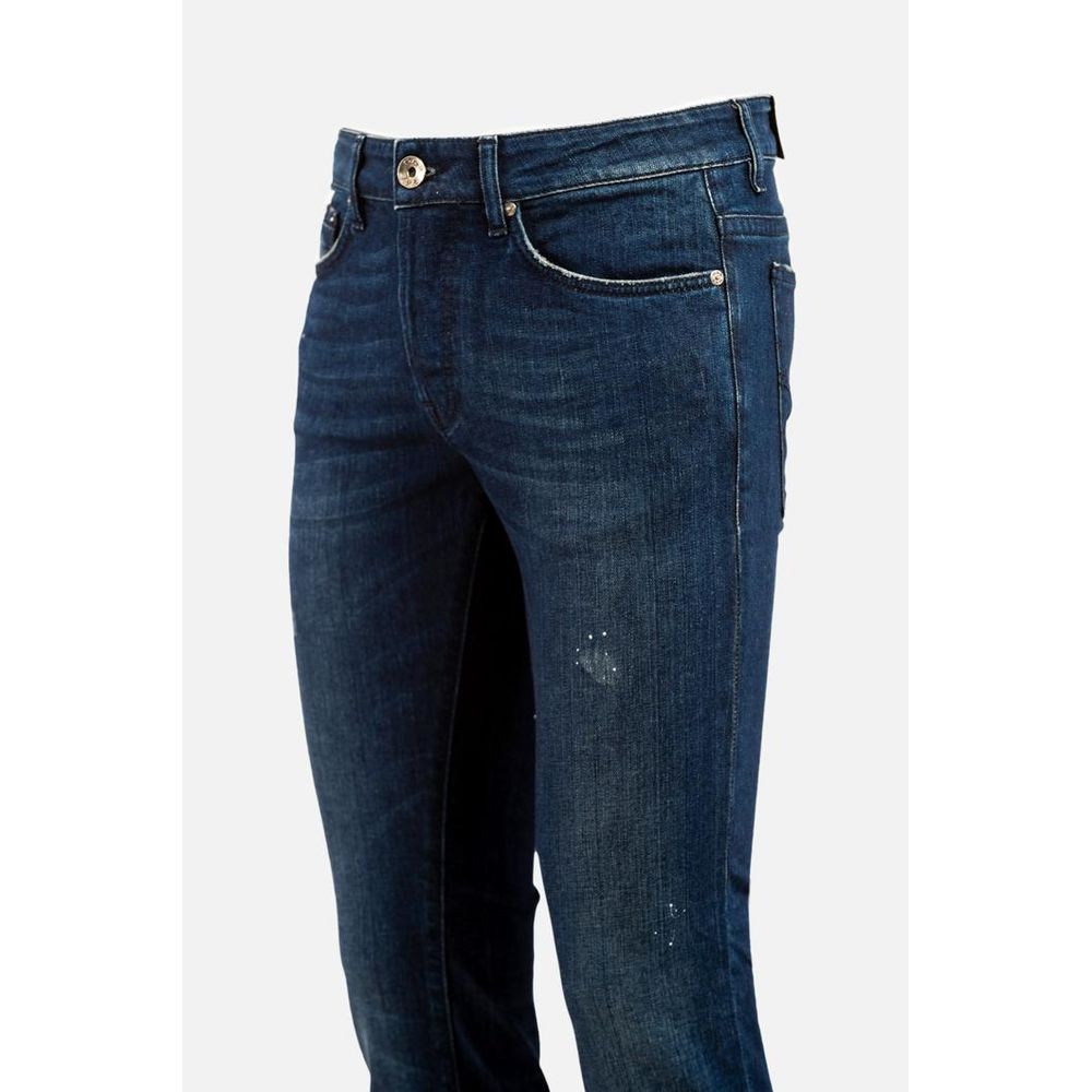 Gas Blaue Baumwoll-Skinny-Jeans