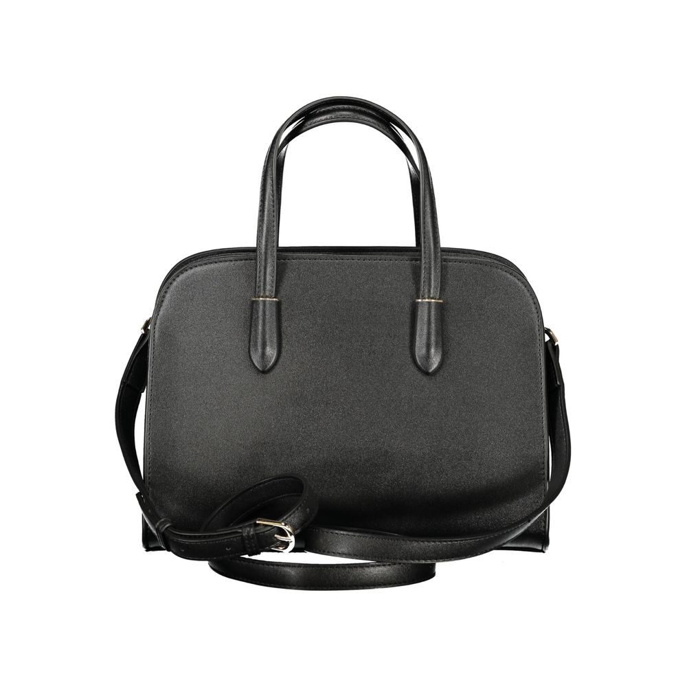 Mario Valentino Schwarze Damen-Handtasche aus Polyurethan