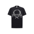 Moschino Schwarzes Baumwoll-T-Shirt