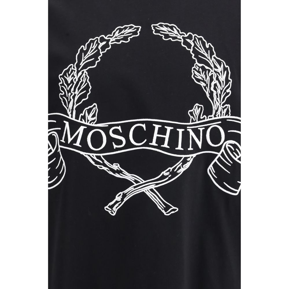 Moschino Schwarzes Baumwoll-T-Shirt