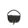 Chloé Schwarze Bos Taurus Kalbsleder Schultertasche