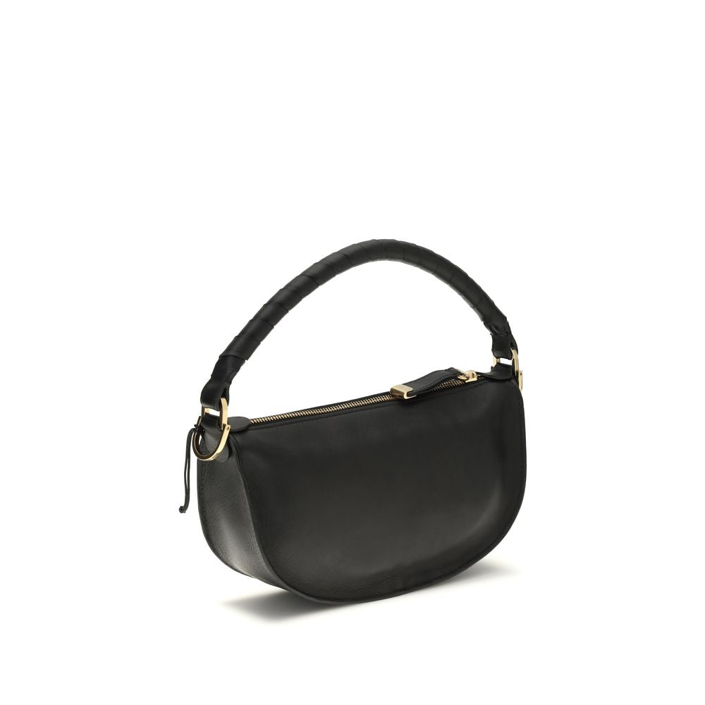 Chloé Schwarze Bos Taurus Kalbsleder Schultertasche