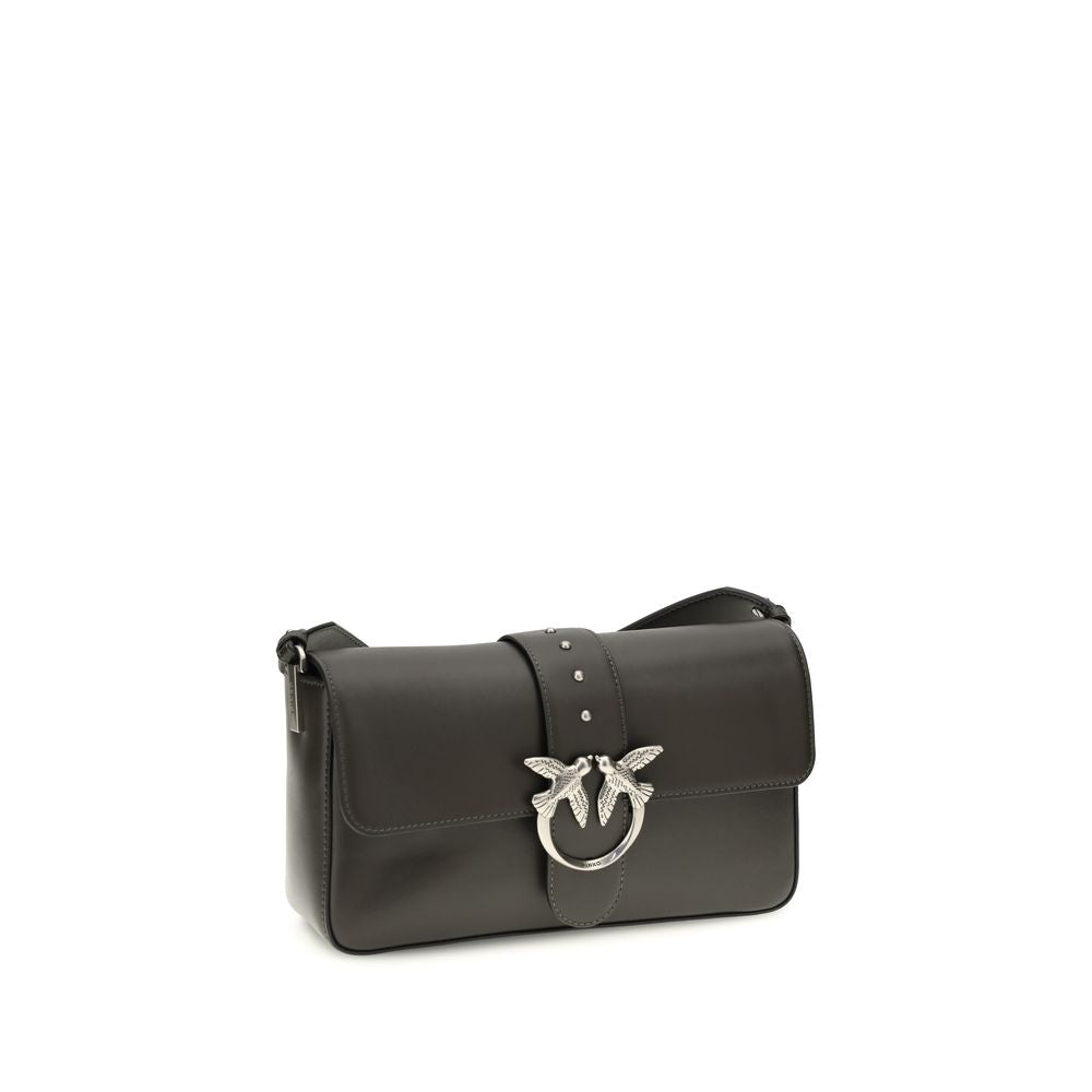 PINKO Zweifarbige Leder Schultertasche