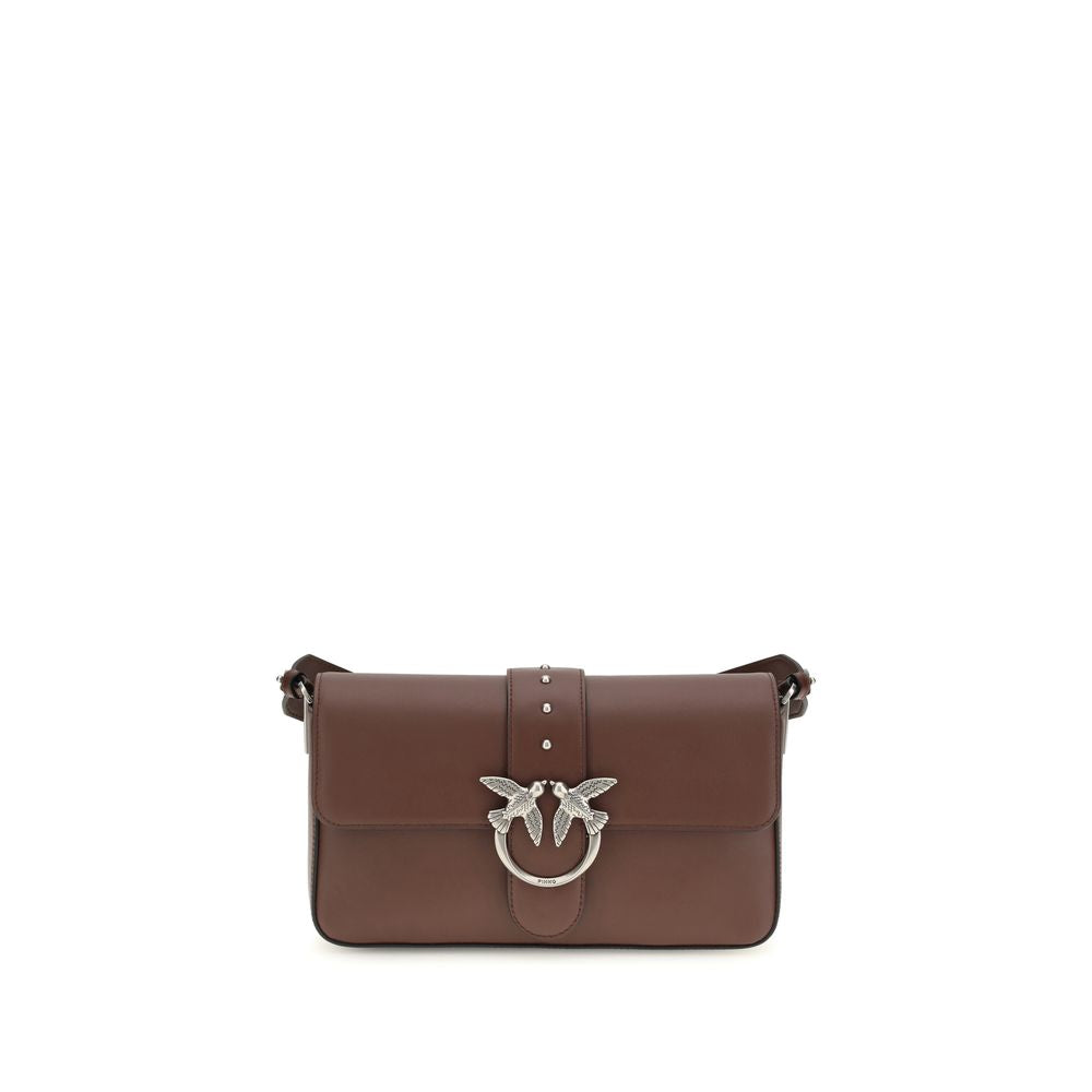 PINKO Braune Leder Schultertasche