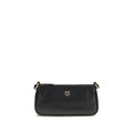PINKO Schwarze Bos Taurus Kalbsleder Schultertasche