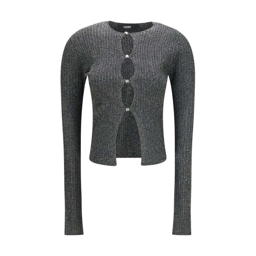 Amiri Schwarzer Cardigan aus Viskose