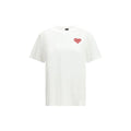PINKO Weißes Baumwoll-T-Shirt