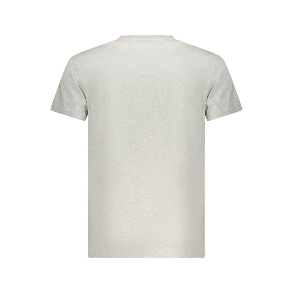 Tommy Hilfiger Graues Baumwoll-T-Shirt für Herren