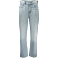 Calvin Klein Blaue Baumwolljeans mit geradem Bein