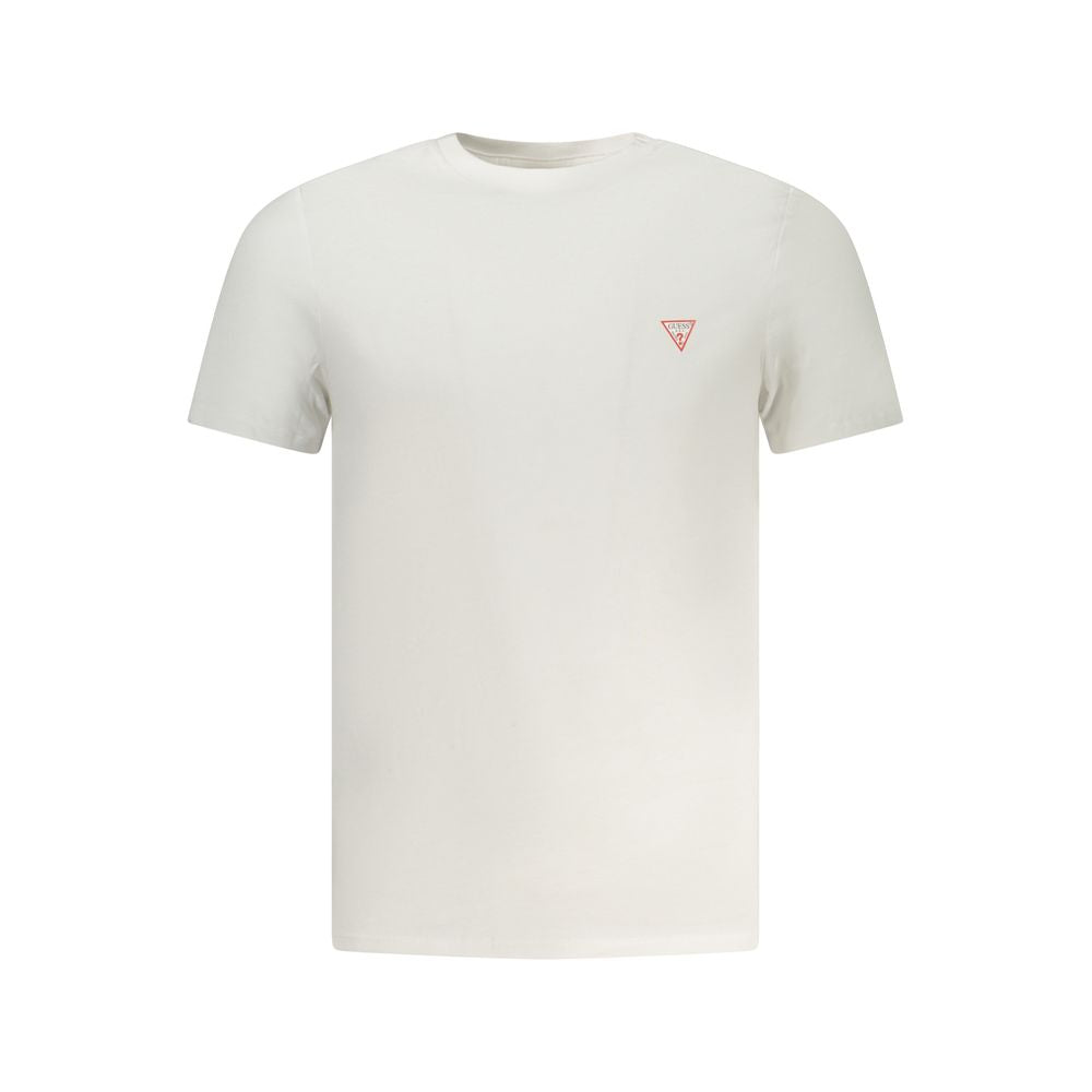 Guess Jeans Weißes Baumwoll-T-Shirt für Herren