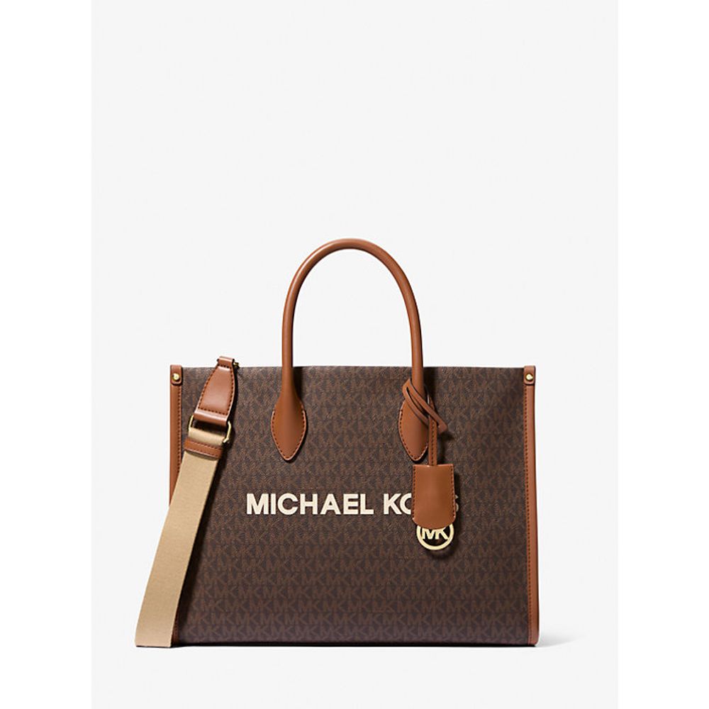 Michael Kors Braune Leder Schultertasche