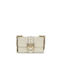 PINKO Beige Kalbsleder Bos Taurus Schultertasche