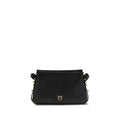 PINKO Schwarze Bos Taurus Kalbsleder Schultertasche