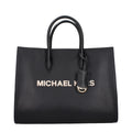 Michael Kors Schwarze Lederhandtasche