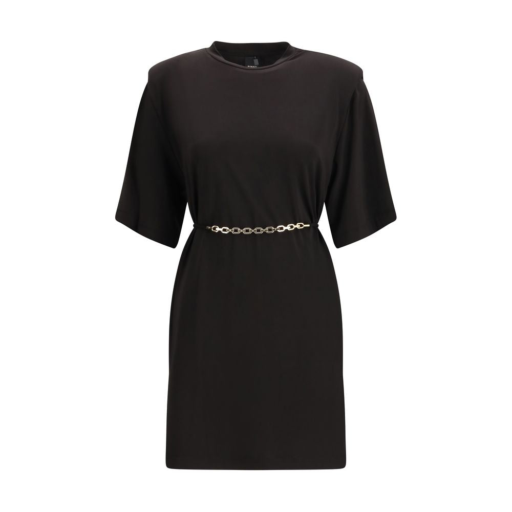 PINKO Schwarzes Freizeitkleid aus Acetat