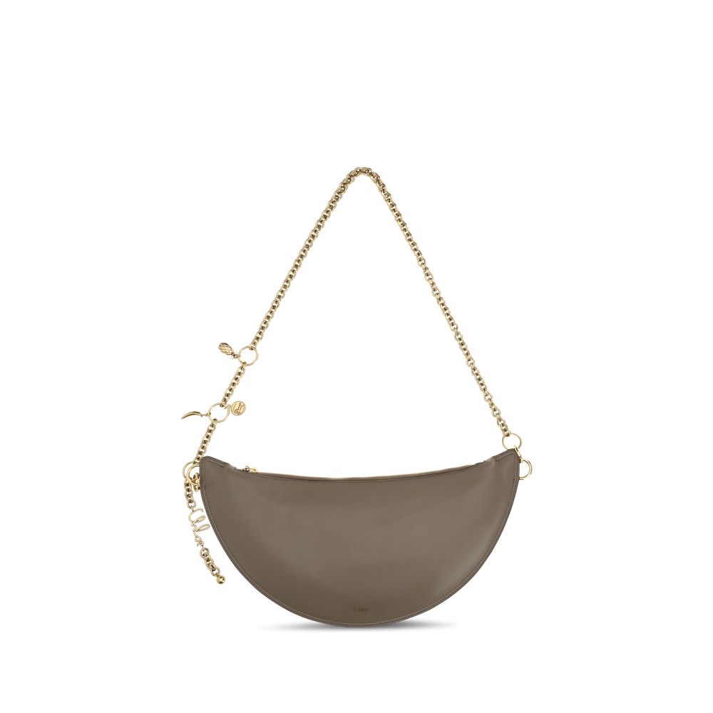 Chloé Graue Bos Taurus Kalbsleder Schultertasche