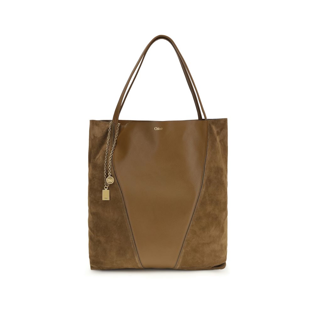 Chloé Braune Kalbsleder Bos Taurus Schultertasche