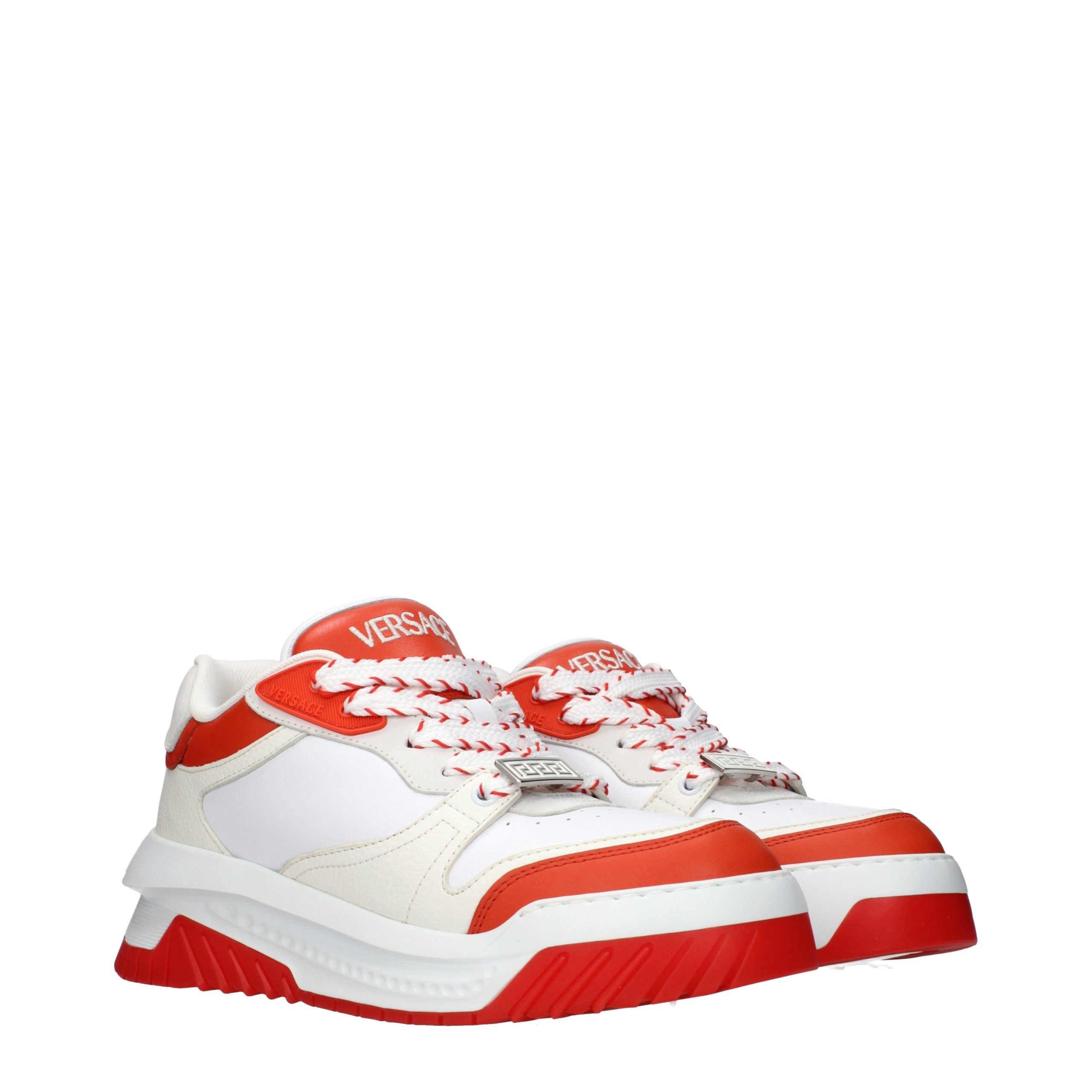 Versace Weiße Leder-Athletic-Sneaker