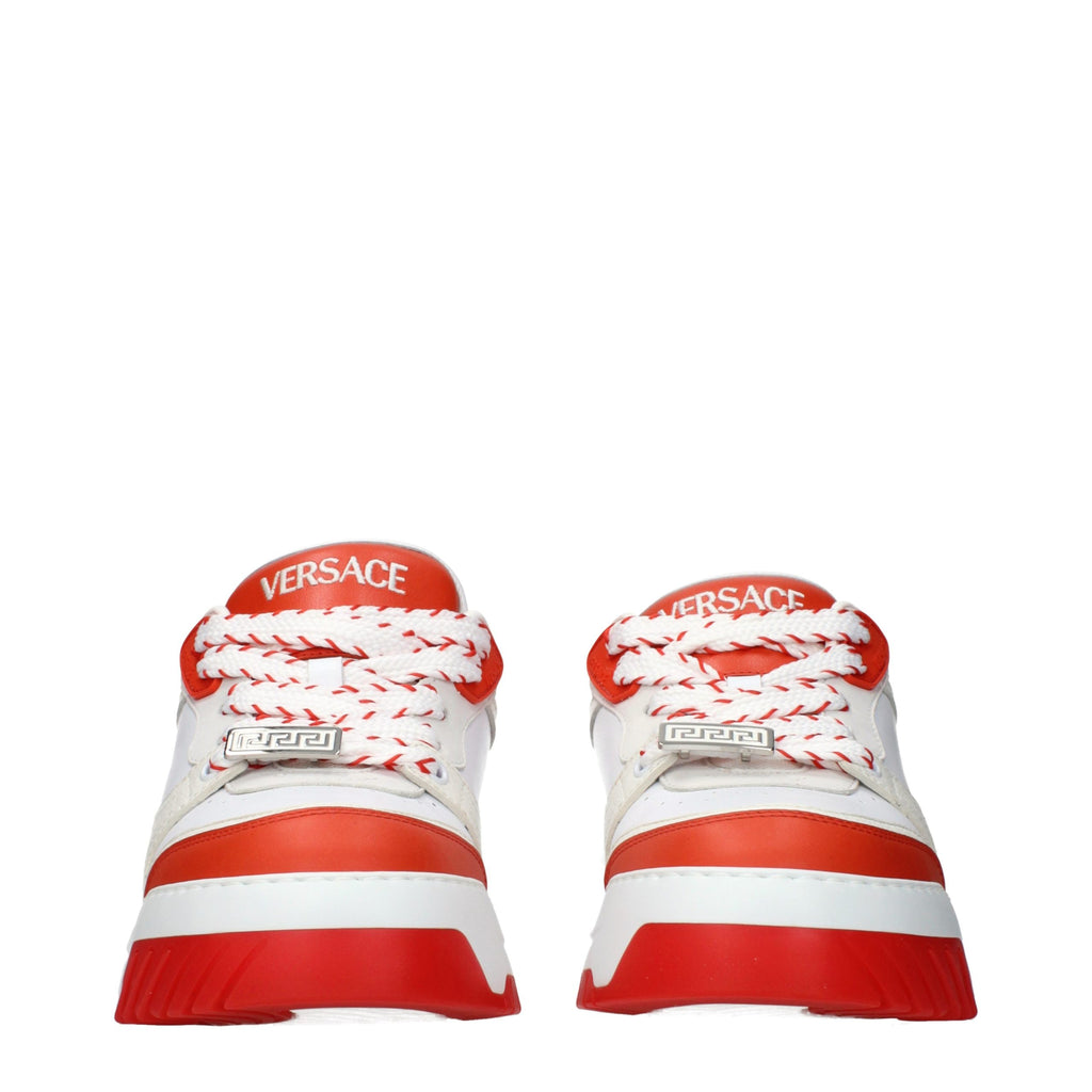 Versace Weiße Leder-Athletic-Sneaker