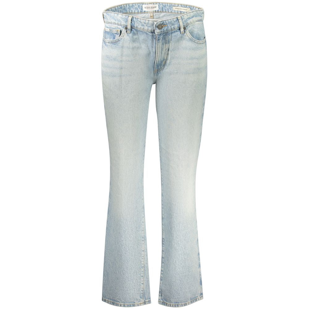 Guess Jeans Blaue Baumwolljeans mit geradem Bein