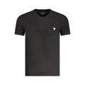 Guess Jeans Schwarzes Baumwoll-T-Shirt für Herren