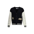 Off-White Schwarzer Baumwollcardigan