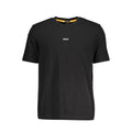 Hugo Boss Schwarzes Baumwoll-T-Shirt für Herren