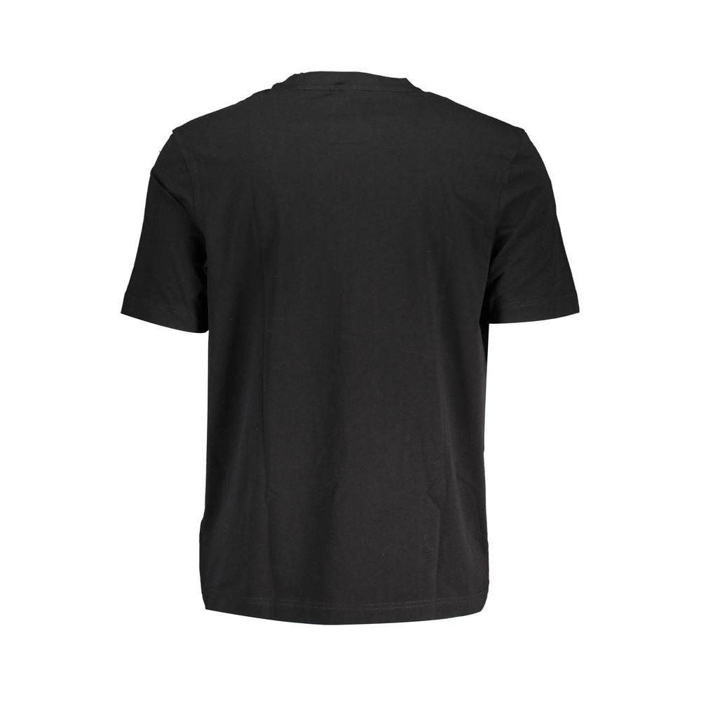 Hugo Boss Schwarzes Baumwoll-T-Shirt für Herren