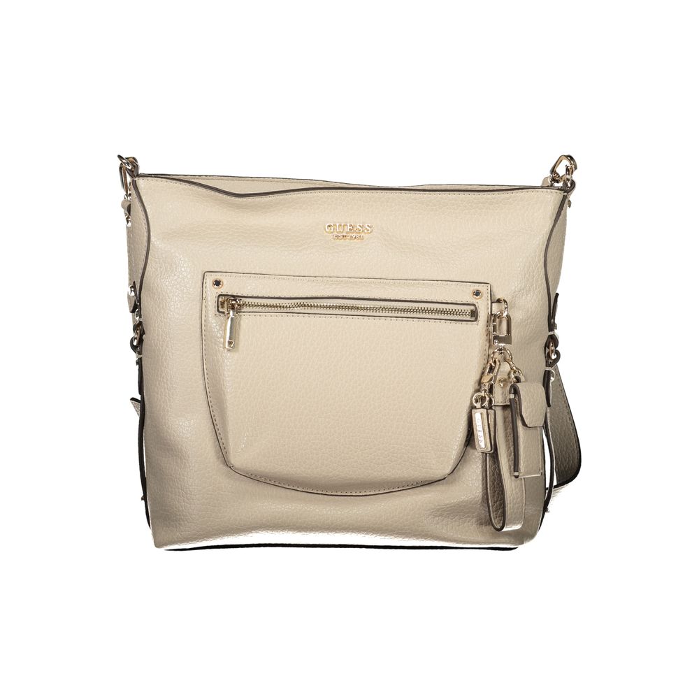 Guess Jeans Beige Polyurethan Damentasche