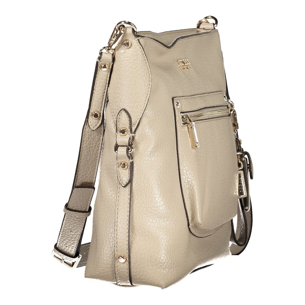 Guess Jeans Beige Polyurethan Damentasche
