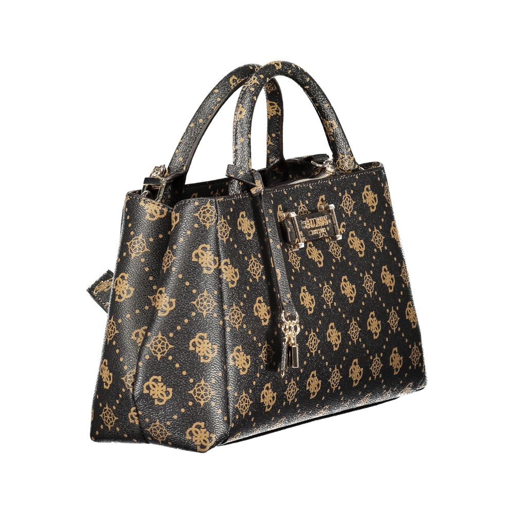 Guess Jeans Braune Handtasche aus Polyethylen