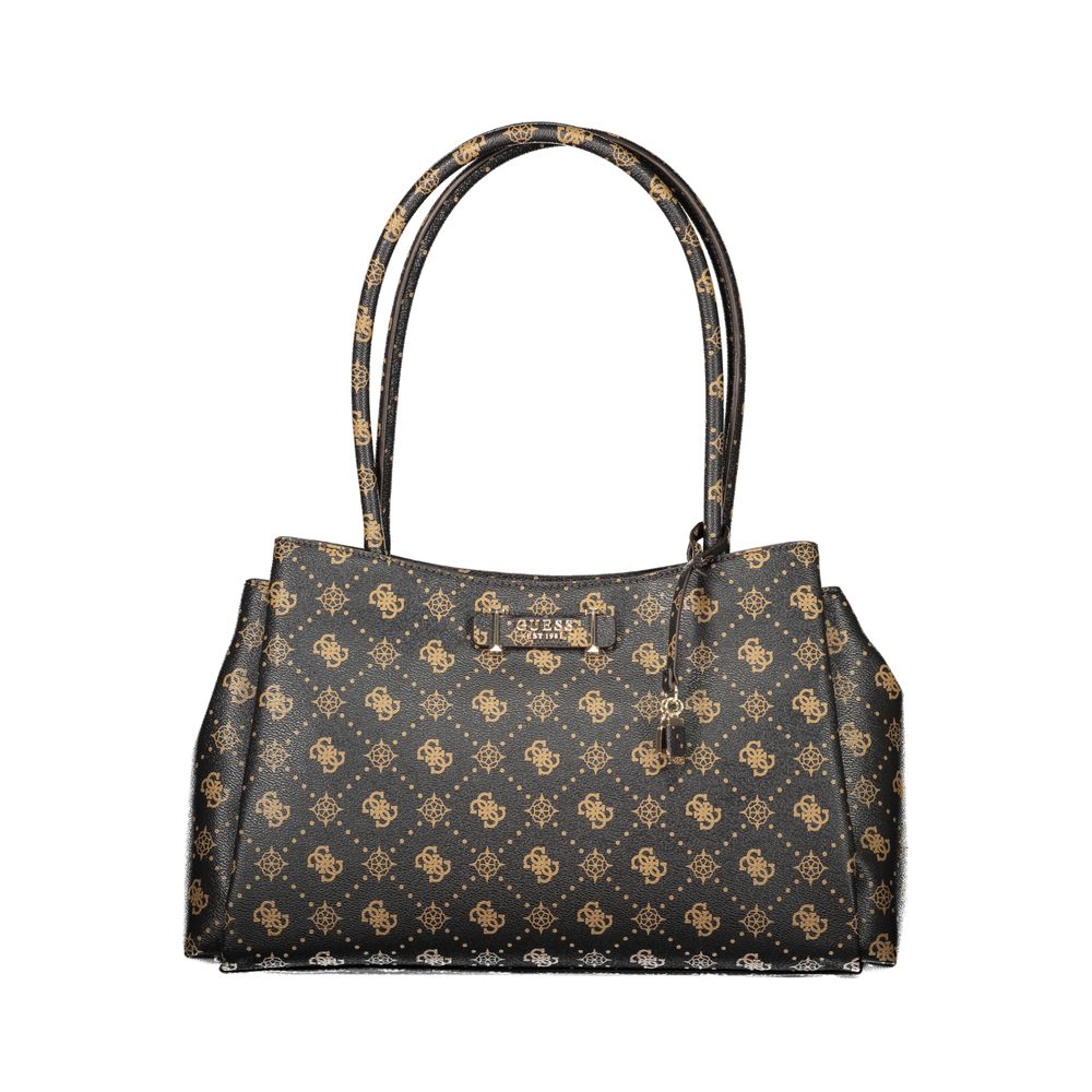 Guess Jeans Braune Handtasche aus Polyethylen