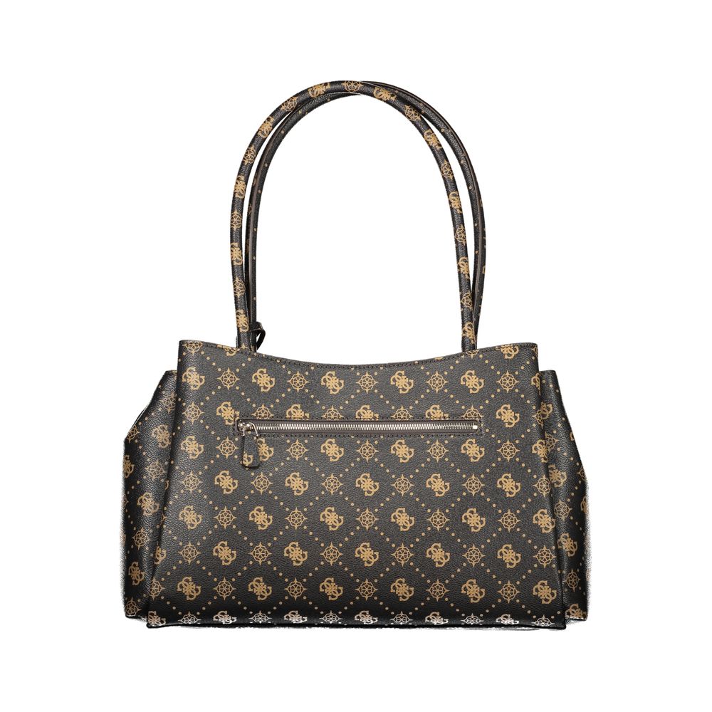 Guess Jeans Braune Handtasche aus Polyethylen