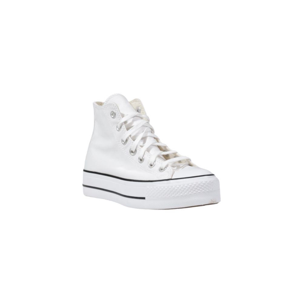 Converse Weiße Plateau-Sneaker aus Polyester