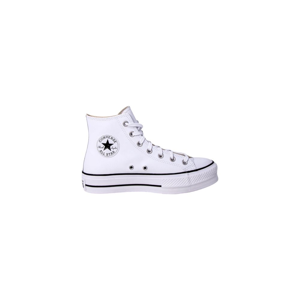 Converse Weiße Plateau-Sneaker aus Polyethylen