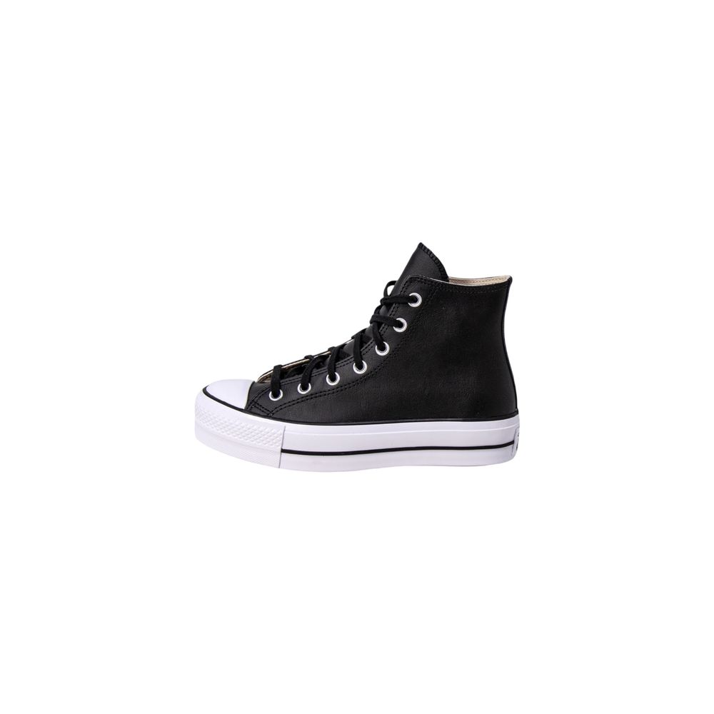 Converse Schwarze Plateau-Sneaker aus Polyethylen