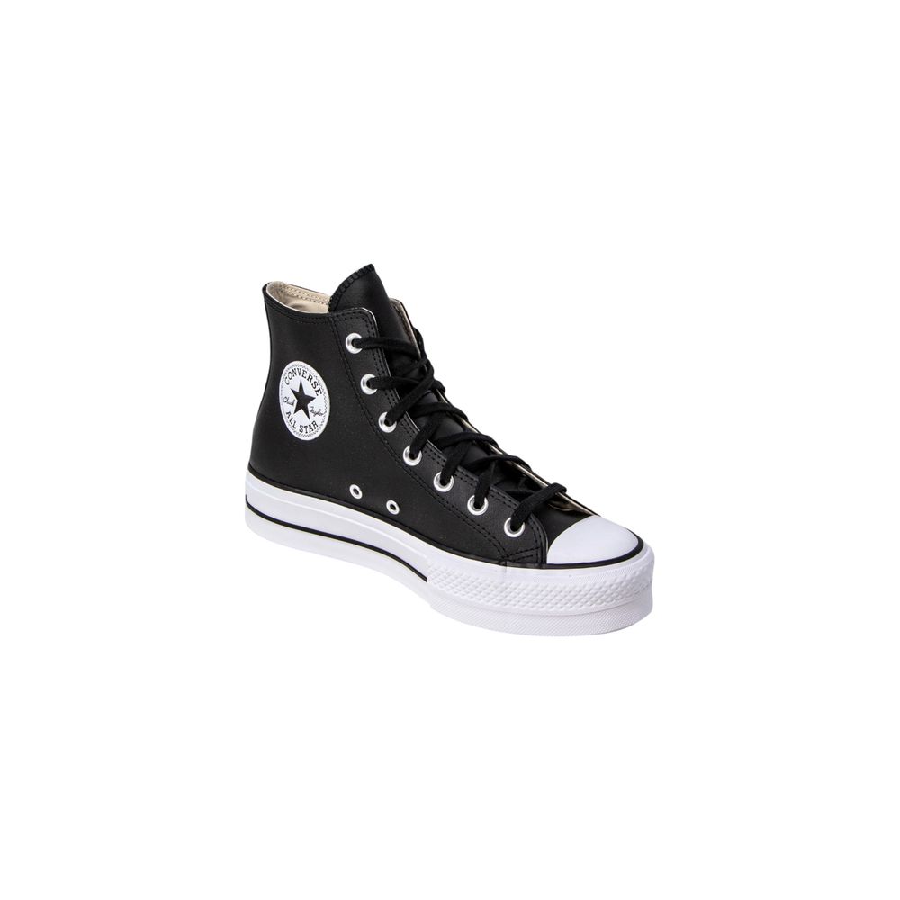 Converse Schwarze Plateau-Sneaker aus Polyethylen