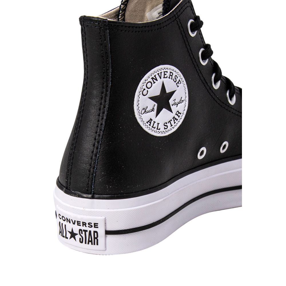 Converse Schwarze Plateau-Sneaker aus Polyethylen