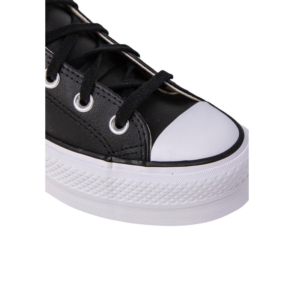 Converse Schwarze Plateau-Sneaker aus Polyethylen