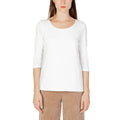 Street One Cremefarbenes Langarm-T-Shirt aus Baumwolle