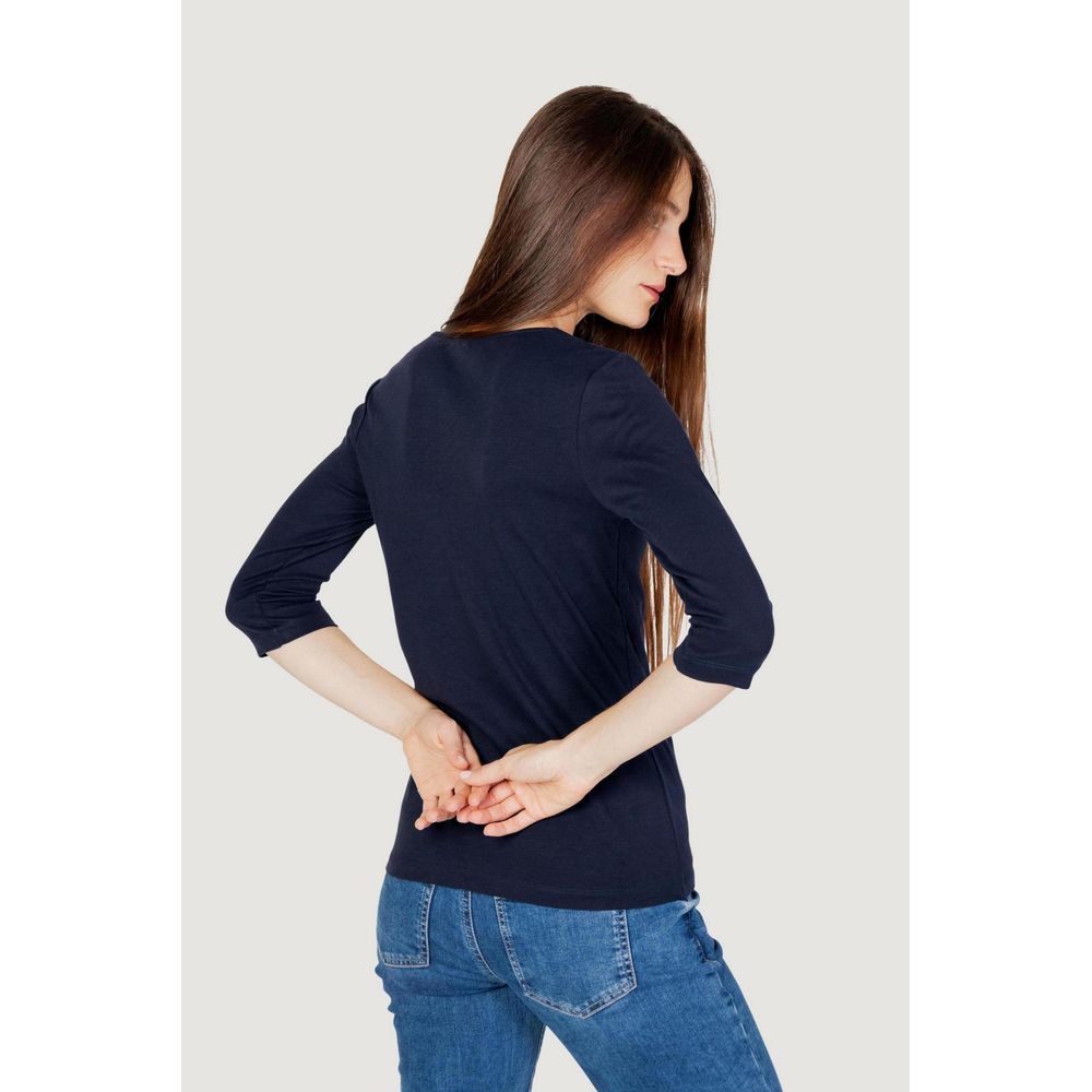 Street One Blaues Baumwoll-Langarmshirt