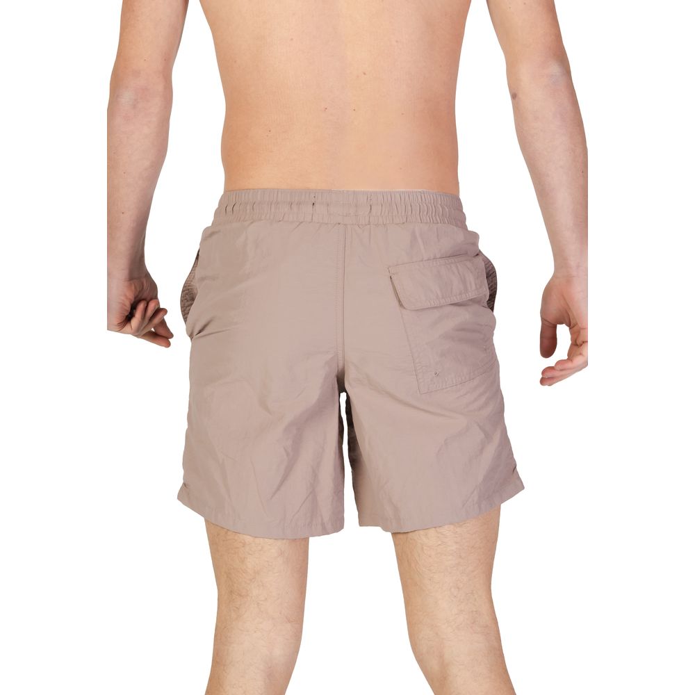 Lyle & Scott Beige Nylon Badeshorts