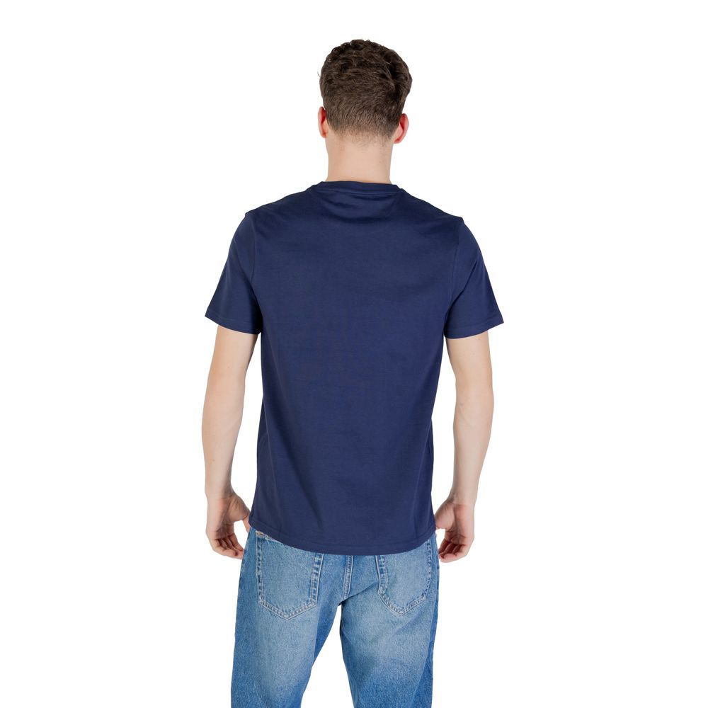 Lyle & Scott Blaues Baumwoll-T-Shirt