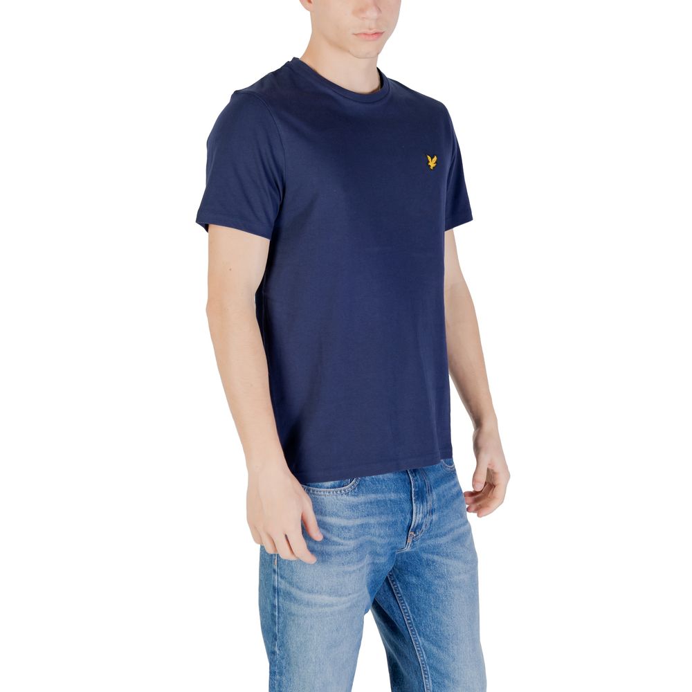 Lyle & Scott Blaues Baumwoll-T-Shirt