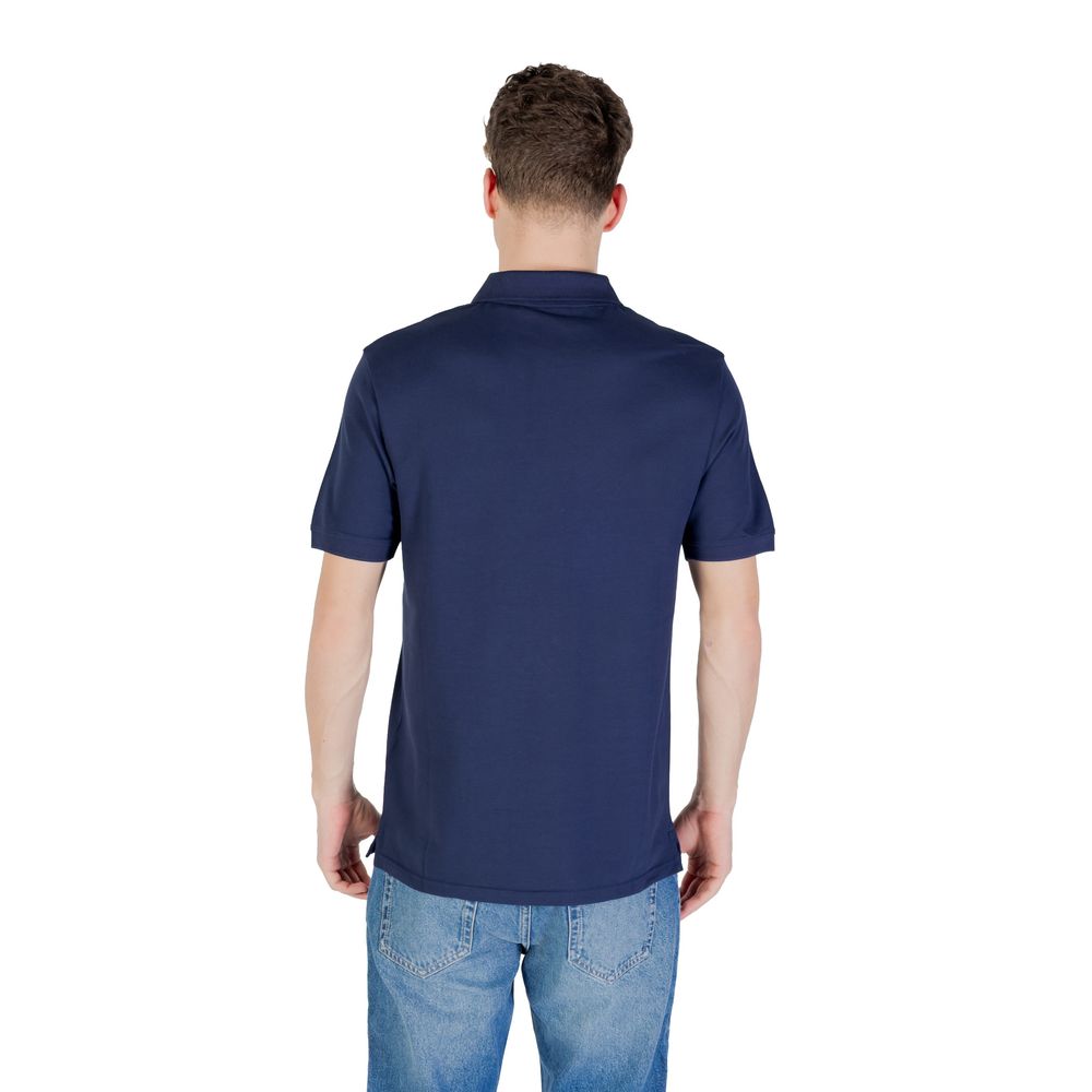 Lyle & Scott Blaues Baumwoll-Polohemd