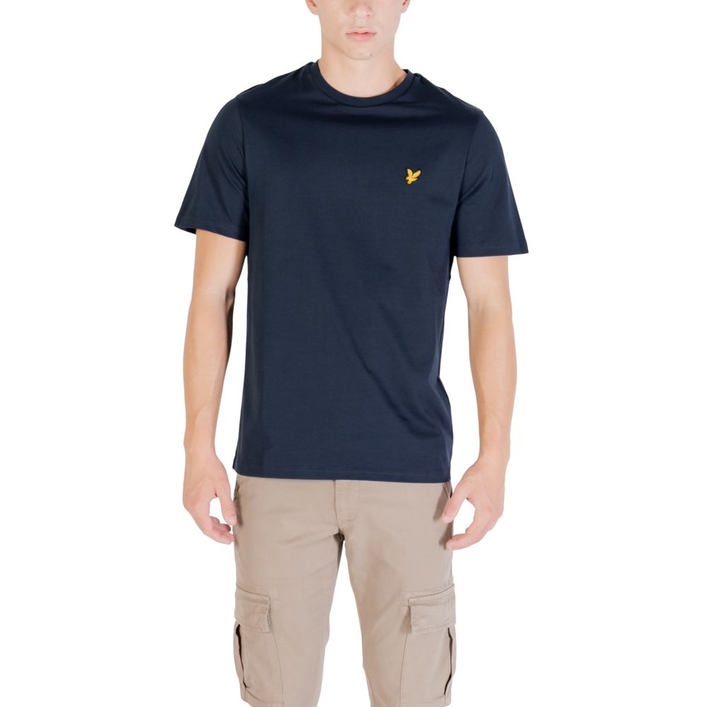 Lyle & Scott Blaues Baumwoll-T-Shirt