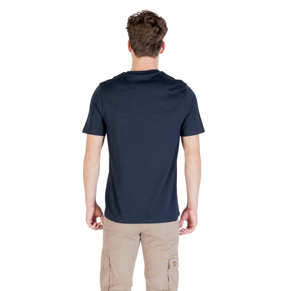 Lyle & Scott Blaues Baumwoll-T-Shirt