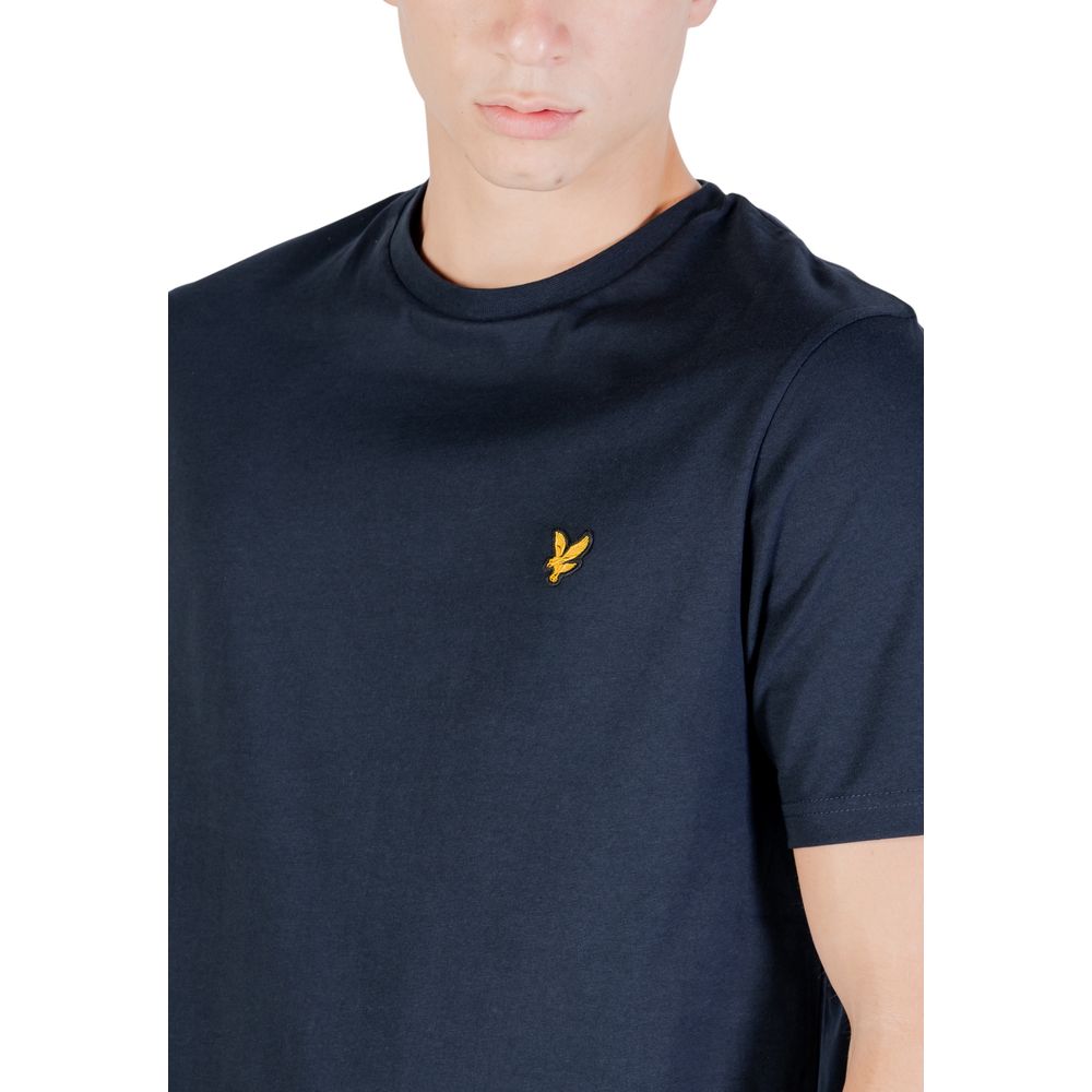 Lyle & Scott Blaues Baumwoll-T-Shirt